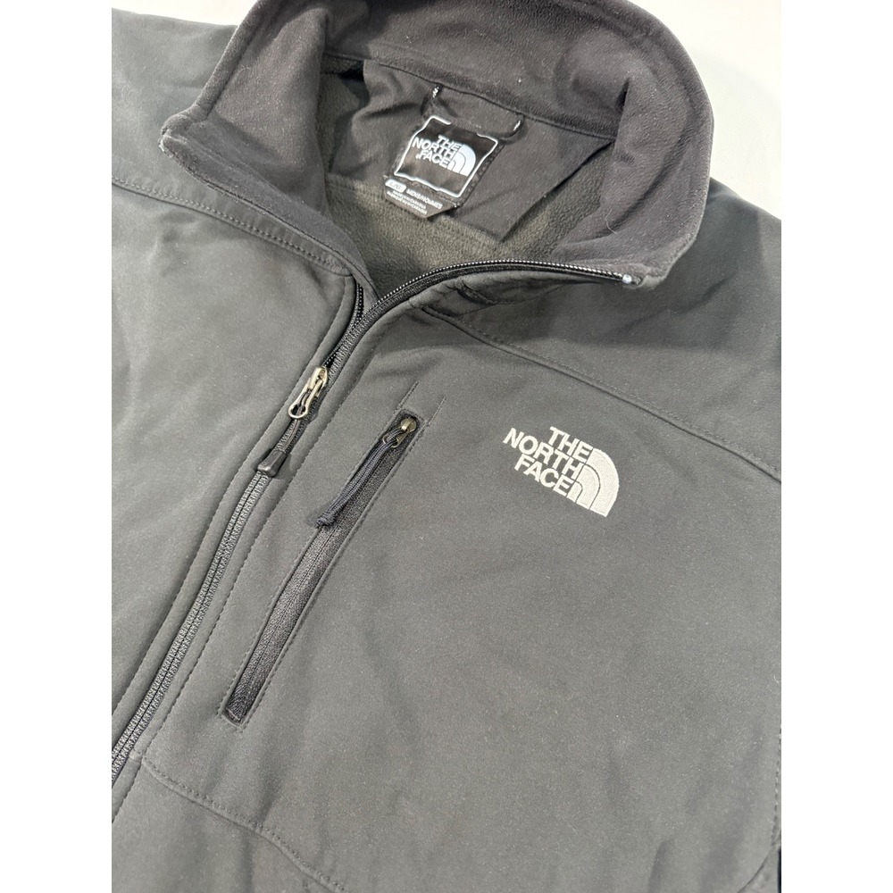 The North Face Mens Apex Bionic Softshell Jacket Black Large Full Zip Fleece